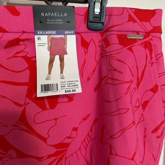 Rafaella NWT Size XXL Skort with Floral Print - Picture 3 of 8